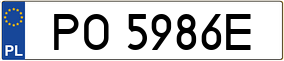 Trailer License Plate